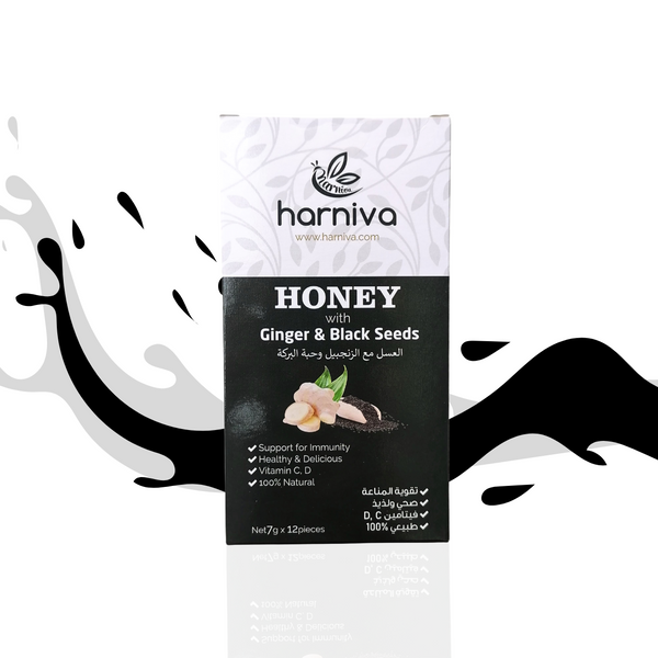 Multiflower honey spoon with ginger