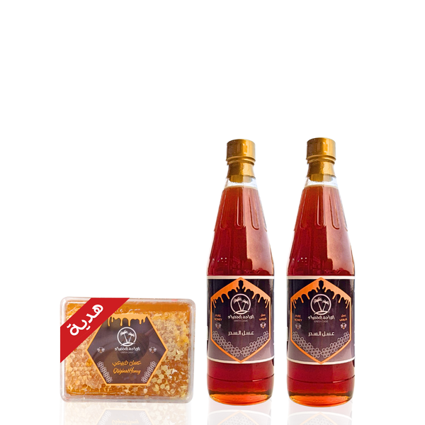 عرض عسل السدر الجبلي الفاخر + شمع العسل الطبيعي